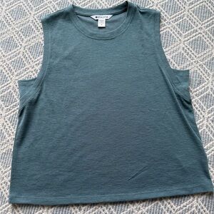Athleta NWOT Women's Breezy Muscle Tank in Oxidized Green